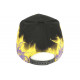 Casquette Enfant Jaune et Violette Streetwear Fire NY Baseball de 7 a 11 ans Casquette Enfant Hip Hop Honour