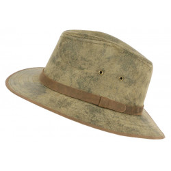 Chapeau Cuir Kaki Traveller Ceinture Marron Flinder Aussie Apparel CHAPEAUX Aussie Apparel