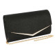 Pochette Femme Noire Brillante Mariage Soiree Ambella Pochette cérémonie Nyls Création