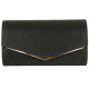 Pochette Femme Noire Brillante Mariage Soiree Ambella Pochette cérémonie Nyls Création