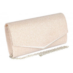 Pochette Femme Champagne Brillante Mariage Soiree Ambella Pochette cérémonie Nyls Création