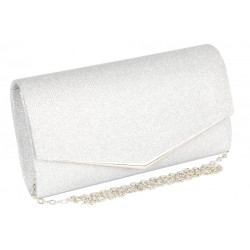 Pochette Femme Argent Gris Brillant Mariage Soiree Ambella Pochette cérémonie Nyls Création