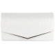 Pochette Femme Argent Gris Brillant Mariage Soiree Ambella Pochette cérémonie Nyls Création