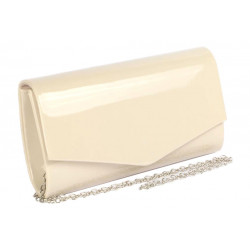 Pochette Femme Ivoire Beige Vernis Mariage Soiree Ceremonie Magnifa Pochette cérémonie Nyls Création