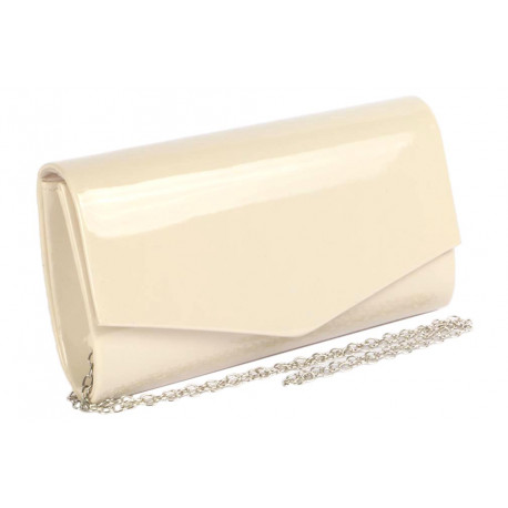 Pochette Femme Ivoire Beige Vernis Mariage Soiree Ceremonie Magnifa Pochette cérémonie Nyls Création