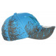 Casquette NY Bleue Tags Noirs City Sportswear Baseball Noryk CASQUETTES Hip Hop Honour