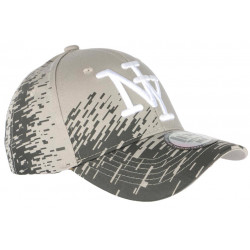 Casquette NY Grise Tags Noirs City Sportswear Baseball Noryk ANCIENNES COLLECTIONS divers