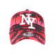 Casquette NY Rouge et Noire Palmiers Fashion Baseball Tropyk CASQUETTES Hip Hop Honour