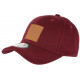 Casquette NY Rouge Patch Cuir NY Marron Classe Baseball Major CASQUETTES Hip Hop Honour