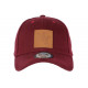 Casquette NY Rouge Patch Cuir NY Marron Classe Baseball Major CASQUETTES Hip Hop Honour