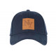 Casquette NY Bleu marine Patch Cuir NY Marron Classe Baseball Major CASQUETTES Hip Hop Honour