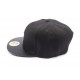 Snapback JBB Couture Noir avec visière serpent ANCIENNES COLLECTIONS divers