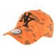 Casquette NY Militaire Orange et Noire Fashion Camou Baseball Kaska ANCIENNES COLLECTIONS divers