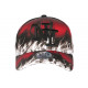 Casquette NY Rouge et Noire Design Streetwear Baseball Fire ANCIENNES COLLECTIONS divers