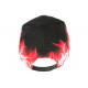 Casquette Enfant Rouge et Blanche Streetwear Fire NY Baseball de 7 a 11 ans Casquette Enfant Hip Hop Honour