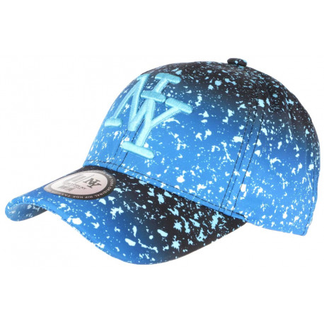 Casquette NY Bleue et Noire Look Tags Streetwear Baseball Vawa CASQUETTES Hip Hop Honour