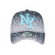 Casquette Enfant Grise et Bleue Cosmos Tags NY Streetwear Vawa 7 a 12 ans ANCIENNES COLLECTIONS divers