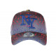 Casquette NY Rouge et Jaune Cosmos Tags Streetwear Baseball Vawa ANCIENNES COLLECTIONS divers