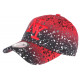 Casquette Enfant Rouge et Noire Look Tags NY Streetwear Vawa 7 a 12 ans Casquette Enfant Hip Hop Honour