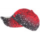 Casquette Enfant Rouge et Noire Look Tags NY Streetwear Vawa 7 a 12 ans Casquette Enfant Hip Hop Honour