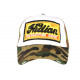 Casquette Baseball Indian Camouflage et Jaune Skeleton Vintage Trucker CASQUETTES Hip Hop Honour