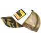 Casquette Baseball Indian Camouflage et Jaune Skeleton Vintage Trucker CASQUETTES Hip Hop Honour