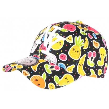 Casquette NY Noire et Jaune Fruits Exotiques Originale Baseball Fruitus ANCIENNES COLLECTIONS divers