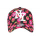 Casquette Enfant Rouge et Noire Print Fraises Original Fruitus NY de 7 a 12 ans Casquette Enfant Hip Hop Honour