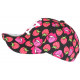 Casquette Enfant Rouge et Noire Print Fraises Original Fruitus NY de 7 a 12 ans Casquette Enfant Hip Hop Honour