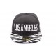 Snapback JBB Couture Los Angeles Noire avec visière Zèbre ANCIENNES COLLECTIONS divers