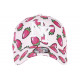 Casquette Enfant Rose et Blanche Print Fraises Original Fruitus NY de 7 a 12 ans Casquette Enfant Hip Hop Honour