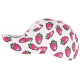 Casquette Enfant Rose et Blanche Print Fraises Original Fruitus NY de 7 a 12 ans Casquette Enfant Hip Hop Honour