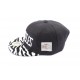 Snapback JBB Couture Los Angeles Noire avec visière Zèbre ANCIENNES COLLECTIONS divers