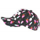 Casquette NY Rose et Noire design Ice Cream Original Baseball Fruitus ANCIENNES COLLECTIONS divers