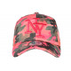 Casquette NY Camouflage Corail et Noire Fashion Army Baseball Kaska CASQUETTES Hip Hop Honour