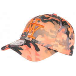 Casquette NY Camouflage Orange et Grise Print Militaire Baseball Kaska CASQUETTES Hip Hop Honour