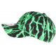 Casquette Enfant Verte et Noire Design Eclairs Baseball Stormy 7 a 12 ans Casquette Enfant Hip Hop Honour