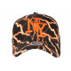 Casquette Enfant Orange et Noire Design Eclairs Baseball Stormy 7 a 12 ans Casquette Enfant Hip Hop Honour