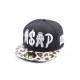 Casquette Snapback JBB Couture Noir visière serpent écru ANCIENNES COLLECTIONS divers