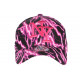 Casquette Enfant Rose et Noire Print Eclairs Baseball Stormy 7 a 12 ans Casquette Enfant Hip Hop Honour