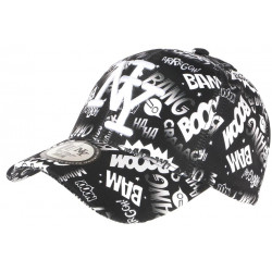 Casquette NY Noire et Blanche Originale Streetwear Baseball Bang Boum CASQUETTES Hip Hop Honour