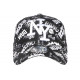 Casquette Enfant NY Noire et Blanche Fashion Baseball Bang Boum de 7 à 11 ans Casquette Enfant Hip Hop Honour