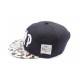 Casquette Snapback JBB Couture Noir visière serpent écru ANCIENNES COLLECTIONS divers