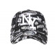 Casquette NY Noire et Blanche Design Original Cartoon Pop Baseball CASQUETTES Hip Hop Honour