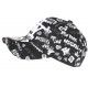 Casquette NY Noire et Blanche Design Original Cartoon Pop Baseball CASQUETTES Hip Hop Honour