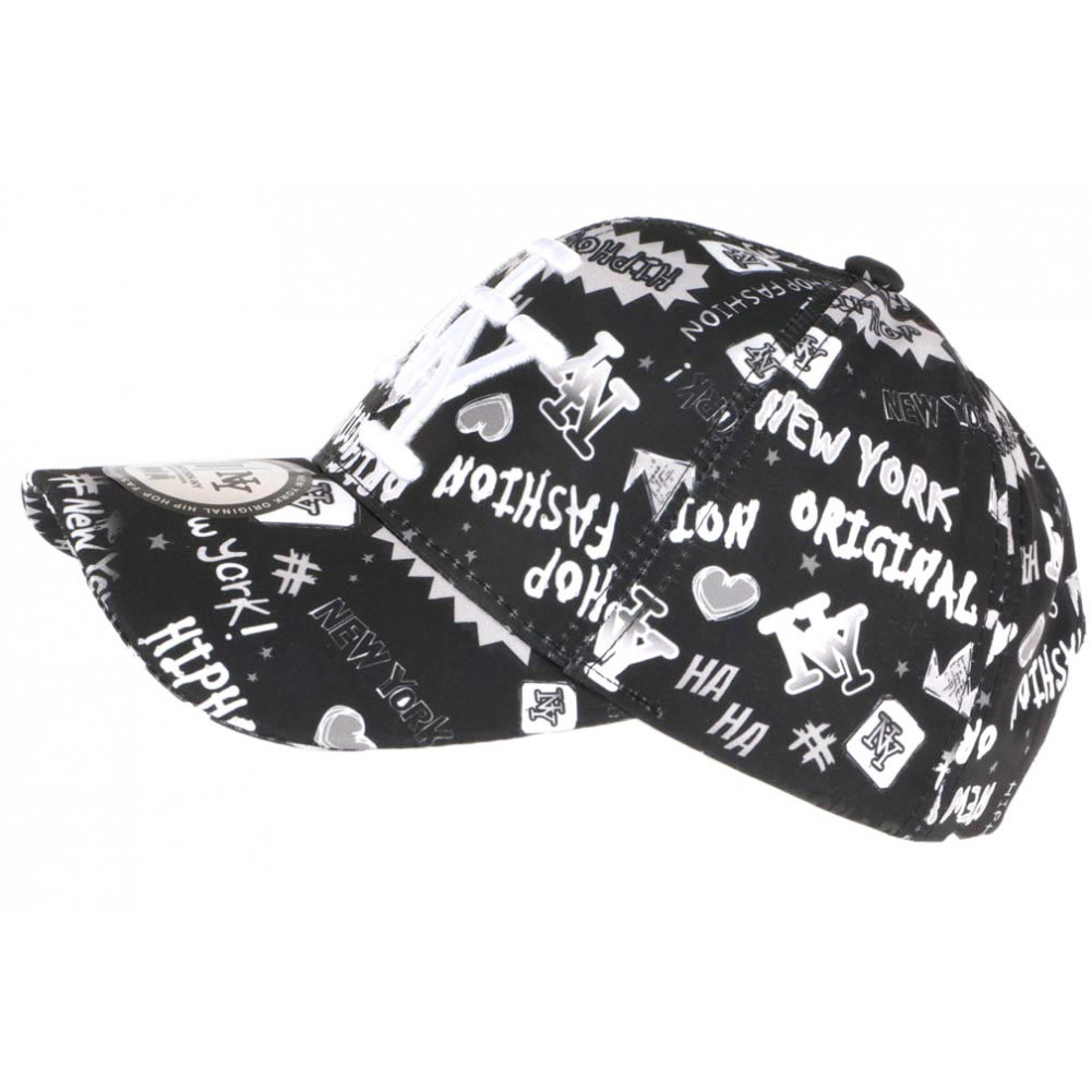 Berretto Hip Hop Honour NY Originale - Streetwear Con Graffiti Rosa E Blu - Baseball Cap Unisex