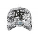 Casquette Enfant Blanche et Noire Design Original Pop Baseball de 7 à 11 ans Casquette Enfant Hip Hop Honour