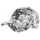 Casquette NY Blanche et Noire Originale Look Cartoons Pop Baseball ANCIENNES COLLECTIONS divers