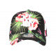 Casquette Enfant Noire Fleurs Roses Tropicales Baseball NY Phuket de 7 a 12 ans ANCIENNES COLLECTIONS divers