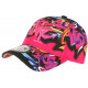 Casquette NY Rose Fluo et Noire Design Fun Streetwear Baseball Larsy CASQUETTES Hip Hop Honour